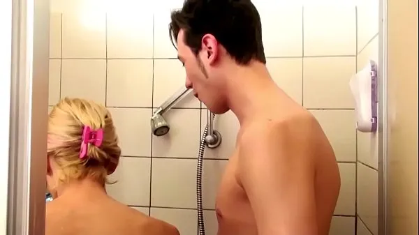 Hot German Step-Mom help Son in Shower and Seduce to Fuck warm Movies