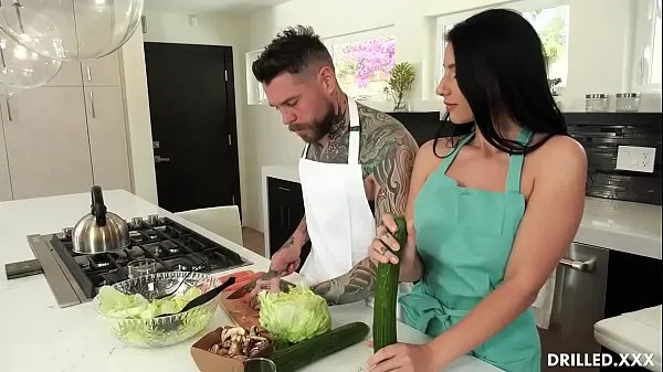 Hot Nelly Kent was so horny that she made her man stop making a meal so she could get her sexual needs pleased by having her asshole fucked hard warm Movies