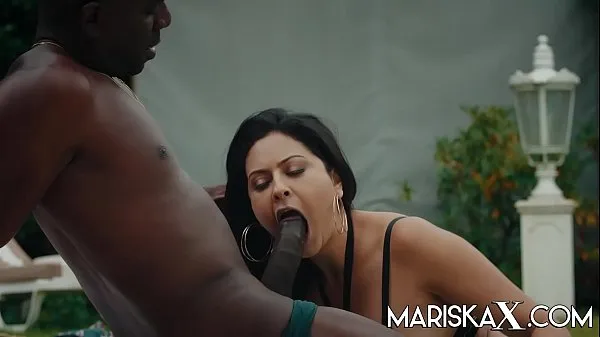 Hot MARISKAX Mariska gets fucked by black cock outside warm Movies