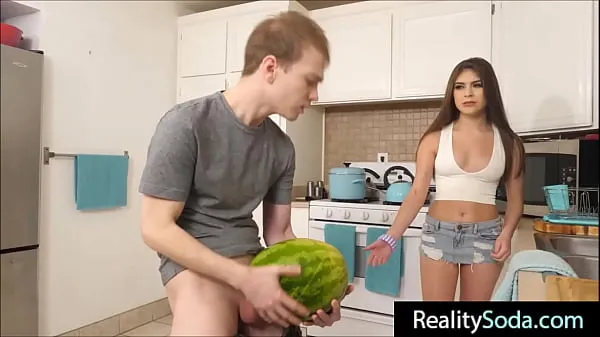 Hot step Brother fucks stepsister instead of watermelon warm Movies
