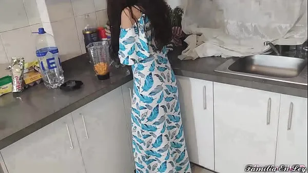 Hot My Beautiful Stepdaughter in Blue Dress Cooking Is My Sex Slave When Her Is Not At Home warm Movies