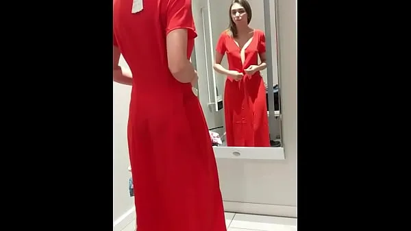 Hot My boyfriend filmed me on the phone in the fitting room when I tried on clothes warm Movies
